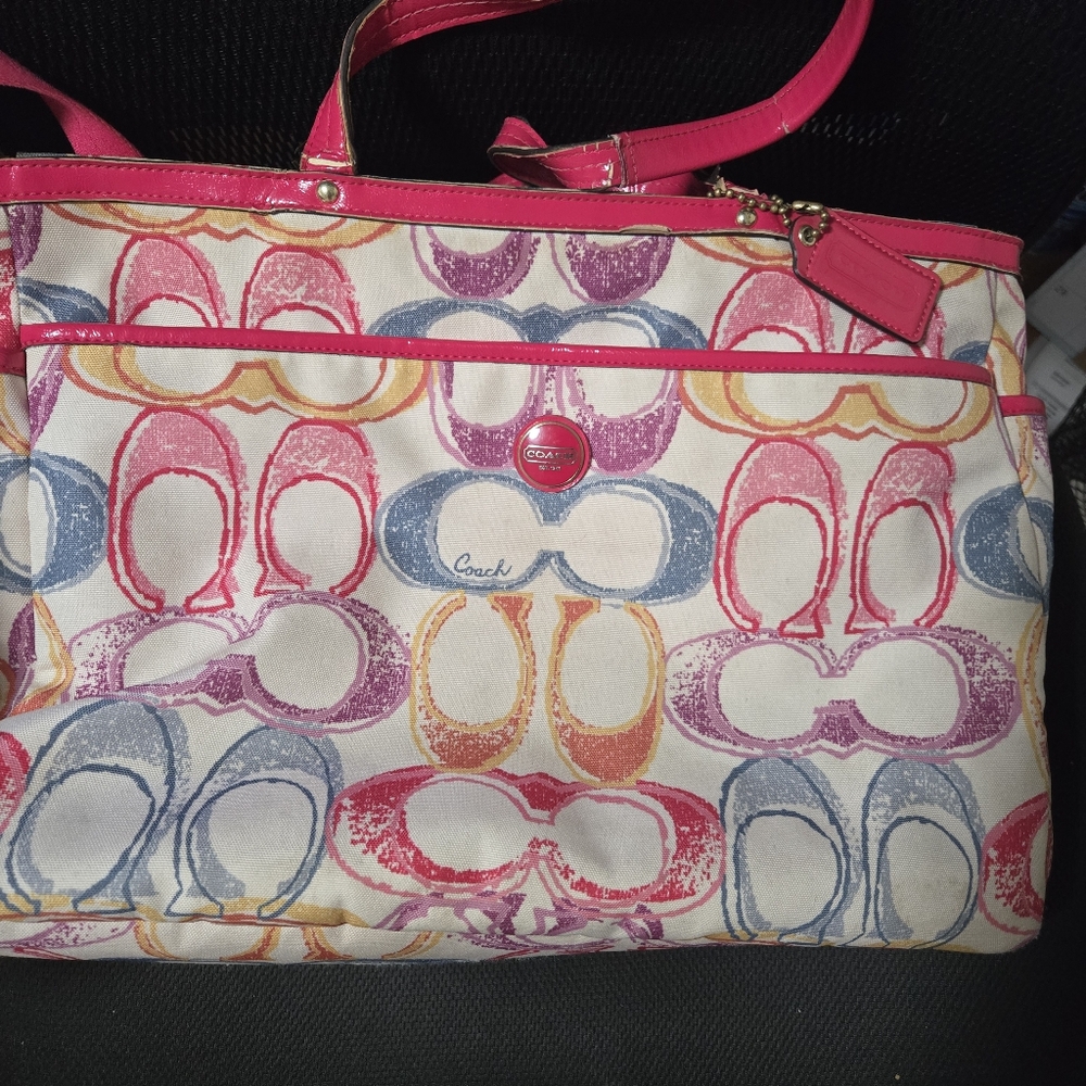 Coach Multicolor Signature Tote
